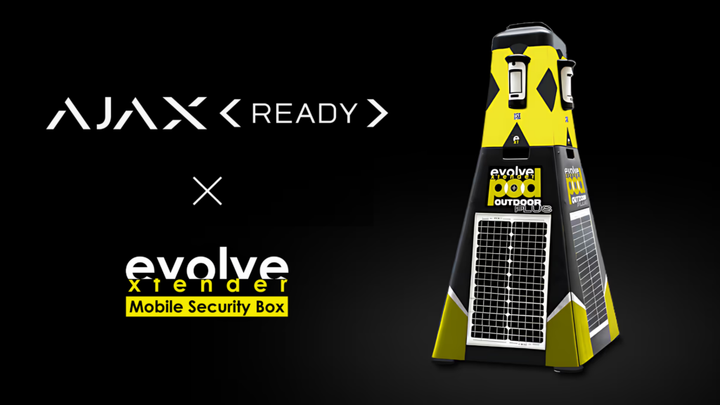 ajax ready con Evolve Xtender pro, solución de seguridad móvil sin conexión a suministro eléctrico ni conexión a internet