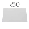 MIFARE-CARD-50P - Tarjeta de proximidad ID por radiofrecuencia MIFARE pasivo Frecuencia 13.56 MHz Apta para impresoras de tarjetas Pack de 50 tarjetas