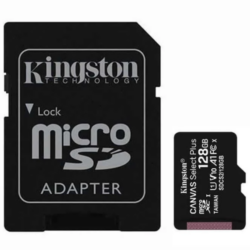 MICROSD128KIN - Tarjeta de memoria MicroSD Capacidad 128GB XC/Clase 10/100Mbs