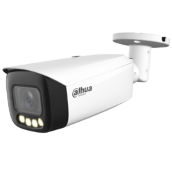 IPC-HFW5849T1-ASE-LED-0360B-S2 - Tubular IP H265 8M FULL COLOR WDR140dB Starlight LED60m 3.6mm IP67 ePoE SD MIC AUDIO E/S AI