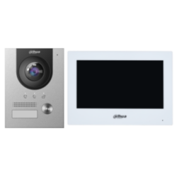 KTD02(S) - Kit Videoportero 2-hilos IP exterior para Superfície + monitor interior 2-hilos y WiFi