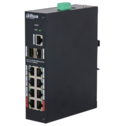 HS4210-8GT-110 - Switch PoE Industrial L2 de 10 puertos