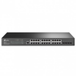 SG3428 - Switch TP-Link con 24 puertos RJ-45 Gigabit y 4 ranuras SFP Gigabit.