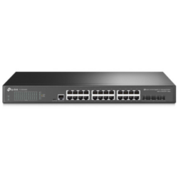 SG3428X - Switch administrado TP-Link JetStream™ con 24 puertos Gigabit L2 y 4 ranuras SFP 10GE, compatible con Omada.