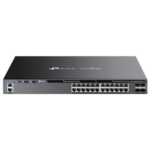 SG6428XHP - TP-Link Omada SG6428XHP switch Gestionado L3 Gigabit Ethernet (10/100/1000) Energía sobre Ethernet (PoE) 1U Negro