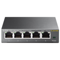 TL-SG105E - Switch inteligente sencillo TP-Link Gigabit de 5 puertos