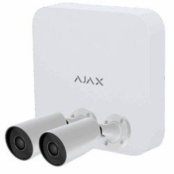 AJ-NVRKIT108-2XBULLET-W - Kit de videovigilancia Ajax con Grabador Ajax de 8 canales