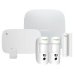 AJ-HUB2KIT-DP-PRO-KPD-W - Kit de alarma profesional Certificado Grado 2 Comunicación Ethernet y dual SIM GPRS