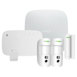 AJ-HUB2KIT-DP-PRO-KPD-W - Kit de alarma profesional Certificado Grado 2 Comunicación Ethernet y dual SIM GPRS