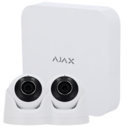 AJ-NVRKIT108-2XTURRET-W - Kit de videovigilancia Ajax con Grabador Ajax de 8 canales