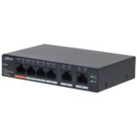 CS4006-4ET2ET-60 - Switch gestionable en la nube con 6 puertos (4 PoE+ y 2 uplink), ideal para redes de vigilancia