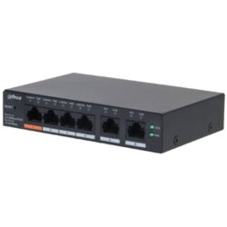 CS4006-4ET2ET-60 - Switch gestionable en la nube con 6 puertos (4 PoE+ y 2 uplink), ideal para redes de vigilancia