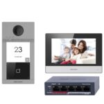 DS-KIS604-S(C) - Kit de videoportero con dos relés Tecnología IP & WiFi | Switch PoE