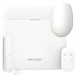 DS-PWA64-Kit-WE - Kit AXPRO de HIKVISION compuesto por: 1x Panel de control, 1x Pulsador, 1x Detector PIR, 1x Magnético.