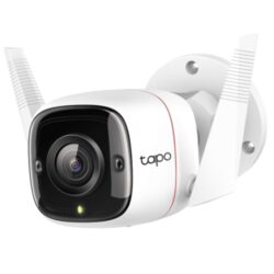 TC65 - Cámara de seguridad WiFi exterior Full HD con visión nocturna a color, resistente al agua, detección de movimiento y audio bidireccional