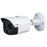 TPC-BF1241-TB7F8-DW-S8 - Cámara bullet híbrida térmica + visible, 1.3 MP térmico + 4 MP visible, IA, sirena y luz LED para disuasión