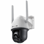 VIGI C540-W(4MM) - Cámara IP Wi-Fi Pan-Tilt de 4 MP para exterior, con visión en color 24 horas y defensa activa