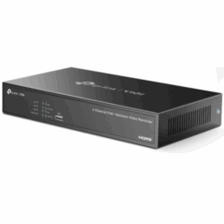 VIGI NVR1004H-4P-2TB - Grabador de vídeo en red (NVR) con 4 canales y disco duro de 2 TB