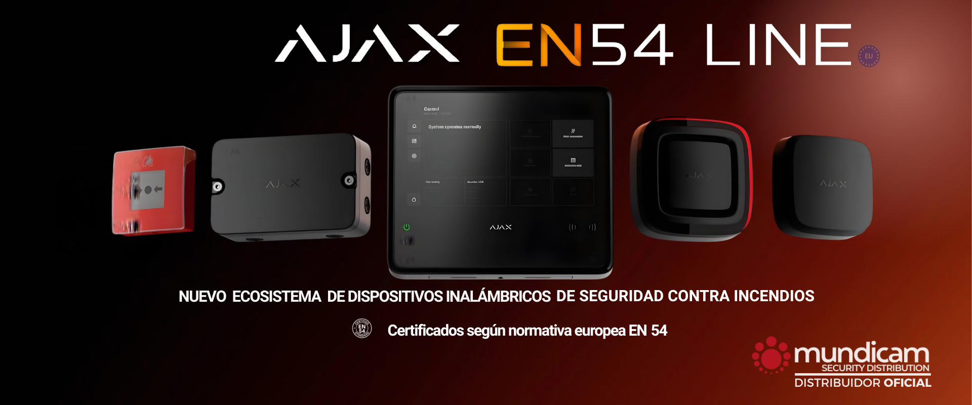 banner PC 2025 AJAX LINEA EN54 CONTRA INCENDIOS EN MUNDICAM