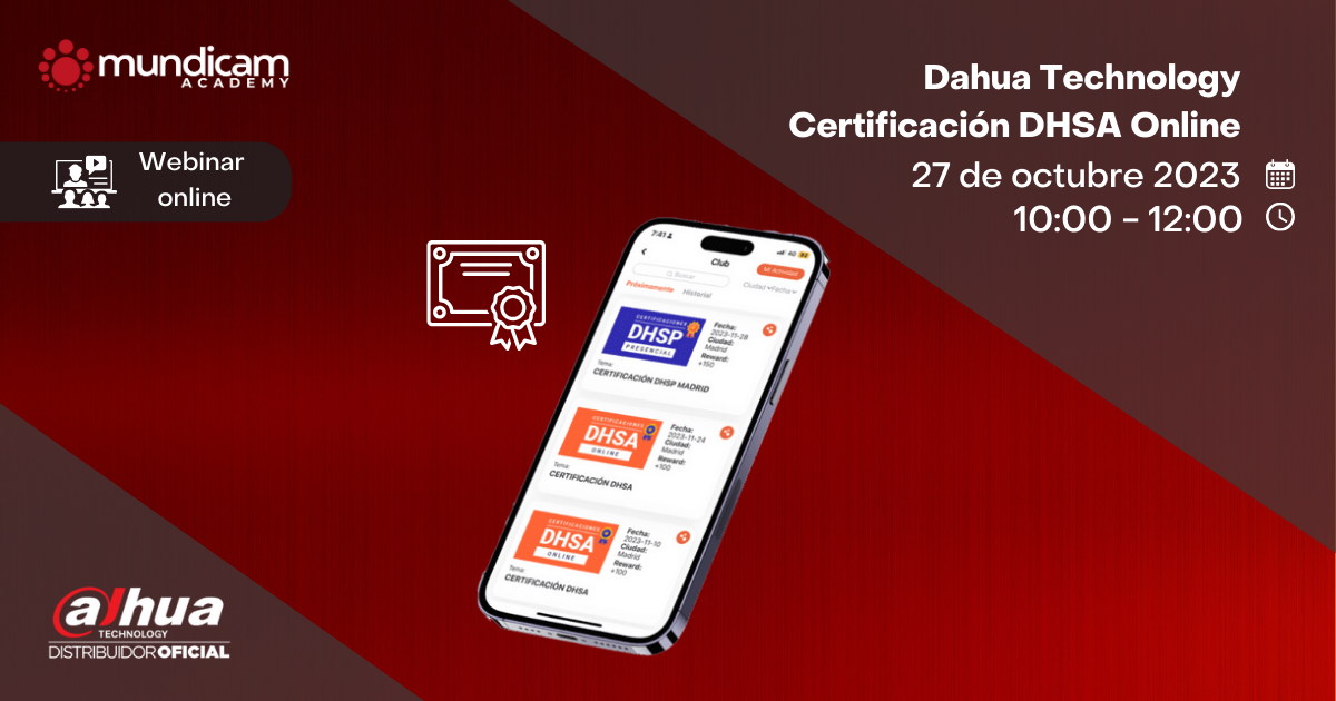 Certificación DHSA Dahua